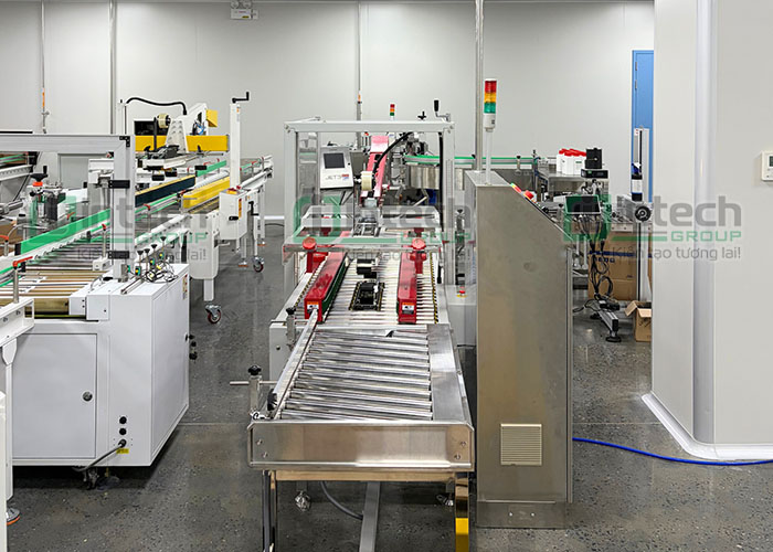 Ưu điểm vượt trội của dự án trạm robot bốc xếp & máy dán thùng tự động