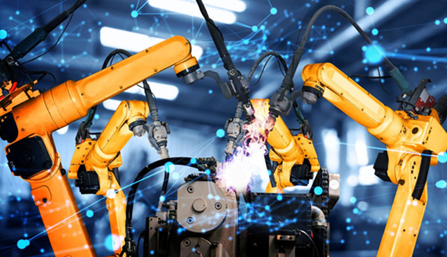 canh tay robot cong nghiep  ung dung trong day chuyen tu dong hoa