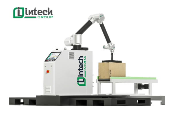 trạm robot bốc xếp thùng carton lên pallet tự động