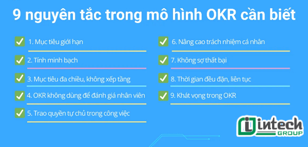 Các nguyên tắc cốt lõi trong mô hình OKR cần ghi nhớ