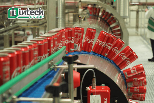 dây chuyền sản xuất Coca Cola