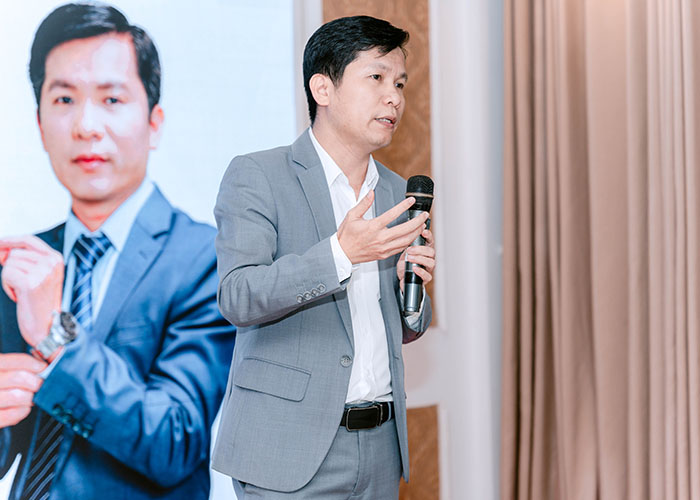 Doanh nhân Hoàng Hữu Thắng Chủ tịch HĐQT Intech Group, người được xem là linh hồn và ngọn lửa tiên phong trong hành trình đổi mới sáng tạo của Tập đoàn