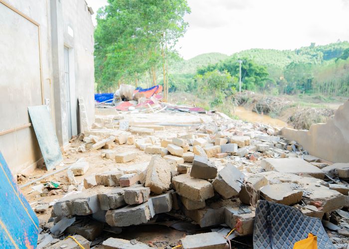 hình ảnh thiệt hại tại gia đình CBCNV tập đoàn