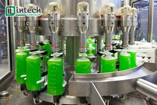 Máy chiết rót tự động nước rửa chén