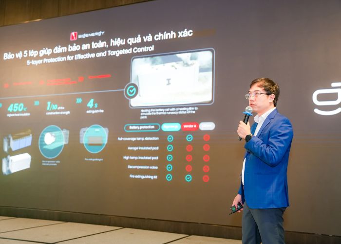 ông Lê Nho Thông - Giám đốc điều hành Sigenergy Việt Nam, Lào, Campuchia, đã chia sẻ về giải pháp năng lượng thông minh của Sigenergy