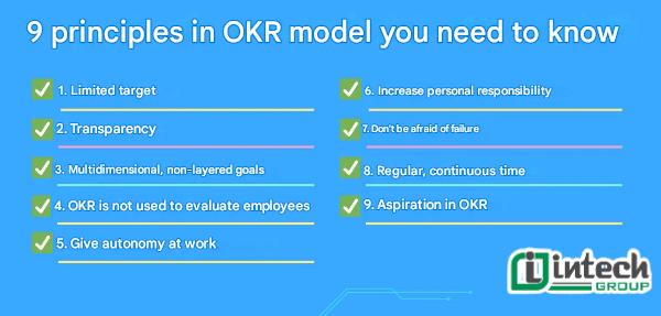 Các nguyên tắc cốt lõi trong mô hình OKR cần ghi nhớ
