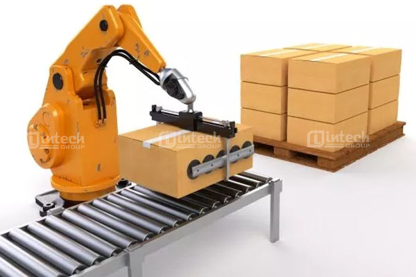 cánh tay robot xếp bao - thùng carton