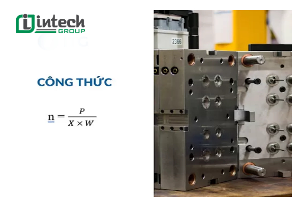 Công thức tính Cavity - Tính theo năng suất dẻo của máy