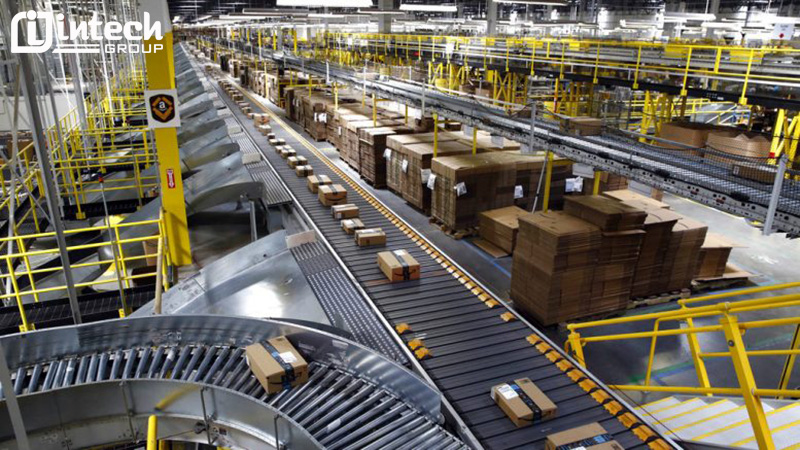 Ứng dụng hệ thống phân loại Cross belt sorter.