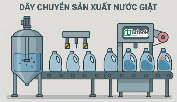 Quy trình sản xuất nước giặt