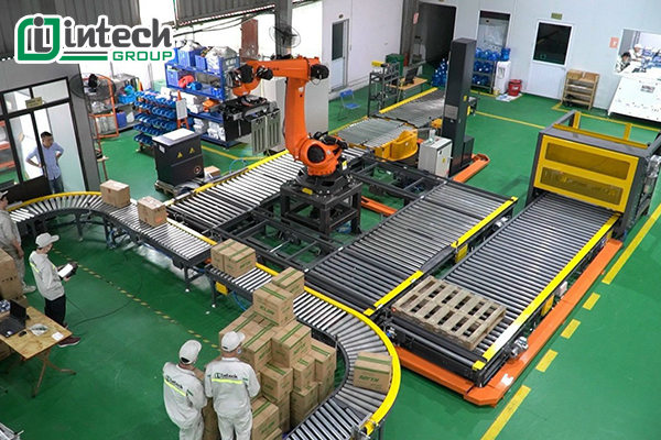 Dễ dàng tích hợp với hệ thống băng tải công nghiệp, kho thông minh