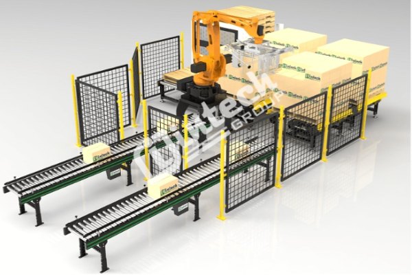 Robot bốc xếp hàng là một hệ thống xếp hàng linh hoạt